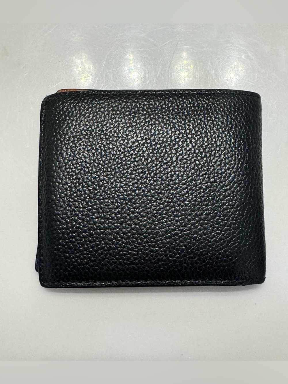 Coach Men’s Black Pebble Leather Billfold Wallet - Picture 8 of 13